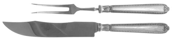 Empire-Impero (Sterling) Large 2-Piece Roast Carving Set w/Stainless Blade