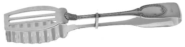 Empire-Impero (Sterling) Solid Yoked Asparagus Tongs