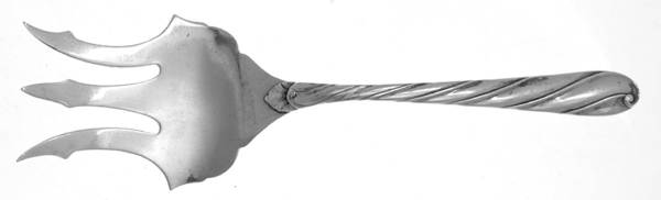Torchon (Sterling) Large Solid Fish Serving Fork