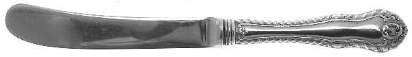 Gadroon (Sterling, No Monograms) Butter Spreader Hollow Hdl-Paddle/Stainless Blade