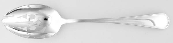 Saxon (Sterling, 1914, No Monograms) Pierced Tablespoon (Serving Spoon)