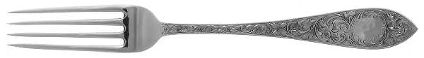 Tudor Scroll (Sterling, 1914, No Monograms) Fork