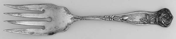 Berkshire Three Small Solid Cold Meat Serving Fork by Berkshire Silver 