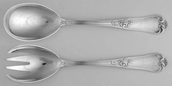 BMN2 (STERLING) (2 Pc) Solid Salad Set