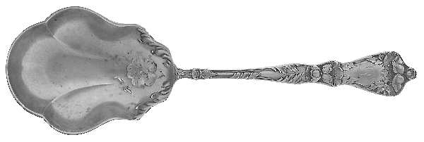 Poppy (Sterling) Monogram Small Solid Berry/Casserole Spoon