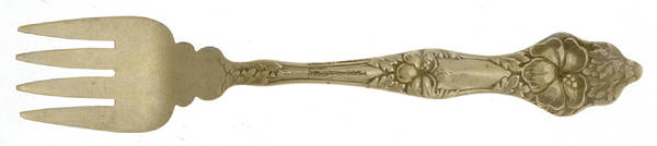 Landers No. 2 (Sterling, 1900, No Monograms) Large Ramekin Fork
