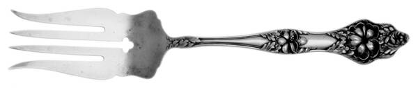 Landers No. 2 (Sterling, 1900, No Monograms) Medium Chipped Beef Fork