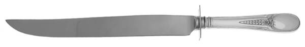Flowered Antique (Sterling, 1940) Carving Knife Small with Stainless Blade HC