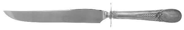 Flowered Antique (Sterling, 1940) Small Carving Knife W/Sterling Guard