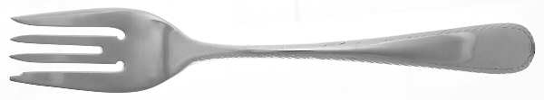 French Colonial-Engraved(Sterling, 1940) Individual Salad Fork
