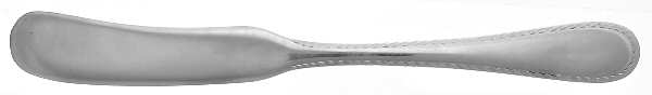 French Colonial-Engraved(Sterling, 1940) Flat Handle Butter Spreader
