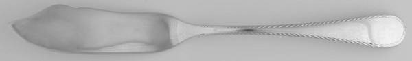 French Colonial-Engraved(Sterling, 1940) Flat Handle Master Butter Knife