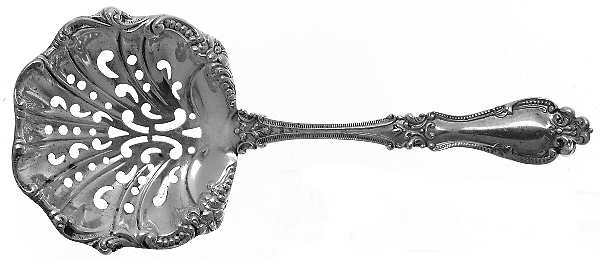 Helena (Sterling, 1900) Solid Bon Bon Spoon with Pierced Bowl