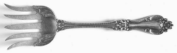 Helena (Sterling, 1900) Large Solid Tined Sardine Serving Fork