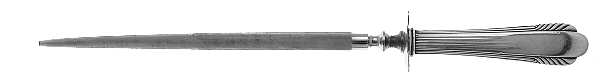 Lorraine (Sterling, 1946, No Monograms) Large Roast Steel Rod Knife Sharpener