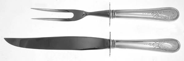 Louisburg Square (Sterling, 1950) Small Stainless Blade 2-Piece Steak Carving Set