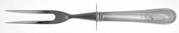 Louisburg Square (Sterling, 1950) Small Steak Carving Fork with Stainless Prongs