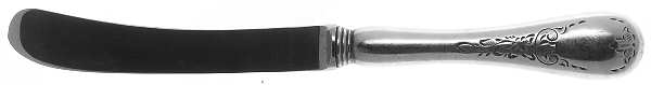 Queen Mary (Silverplate) Butter Spreader Hollow Hdl-Paddle/Stainless Blade