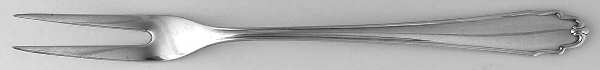 Liselotte (Silverplate) Small 2-Tine Cold Meat Serving Fork by Bruckmann & Sohne
