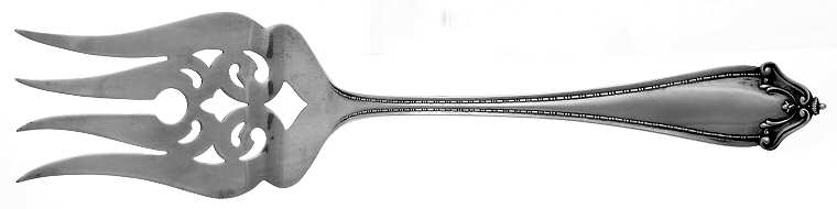 BMS24 (Sterling) Large Solid Cold Meat Serving Fork