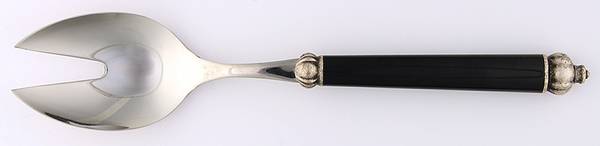 Medieval-Black (Stainless) Solid Salad Serving Fork by Bugatti