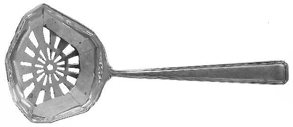 Compton Thread (Sterling, 1950) Solid Bon Bon Spoon with Pierced Bowl