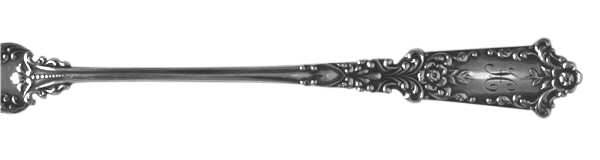 BLS5 (STERLING) Pierced Bowl Short Handle Olive Spoon