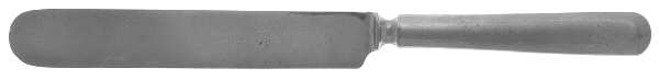BZS1 (SILVERPLATE) Blunt Solid Knife