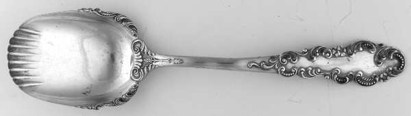 BLS7 (STERLING) Large Jelly Spoon W/Enamel Handle