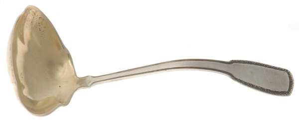 York (Sterling) Solid Piece Cream Ladle