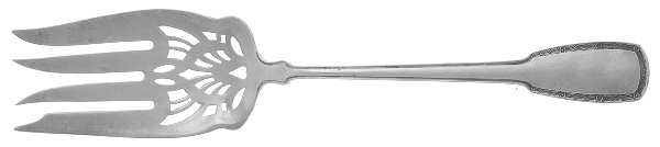 York (Sterling) Small Solid Cold Meat Serving Fork