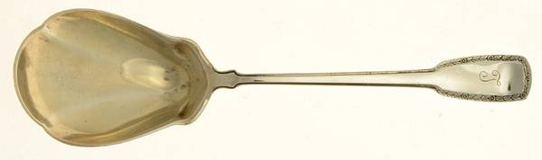 York (Sterling) Monogram Sugar Spoon