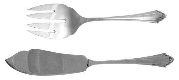 Friedrike  2 Piece Large Solid Fish Serving Set