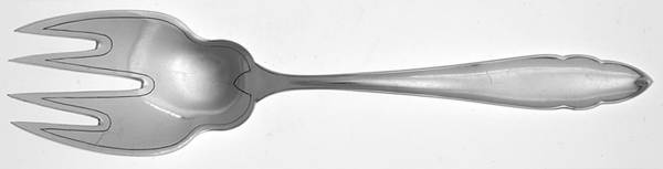 BMN14 (Silverplate) Large Solid Fish Serving Fork