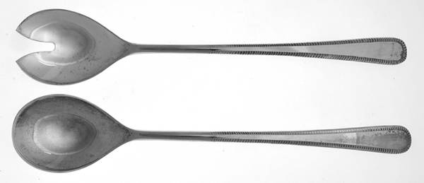 BR31(Silverplate) (2 Pc) Solid Salad Set
