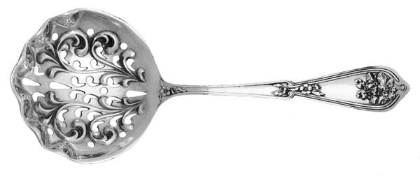 Sweetbrier (Sterling) Solid Bon Bon Spoon with Pierced Bowl