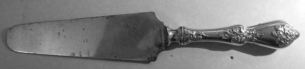 Sweetbrier (Sterling) Pie Server with Silverplate Blade