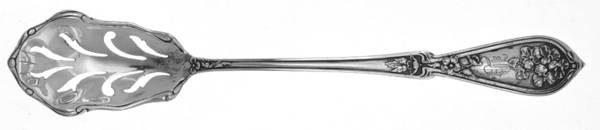 Sweetbrier (Sterling) Pierced Bowl Short Handle Olive Spoon