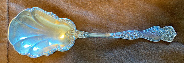 Cherry Blossom (Sterling, No Mono) Sugar Spoon