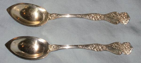 Cherry Blossom (Sterling, No Mono) Fruit/Orange Spoon