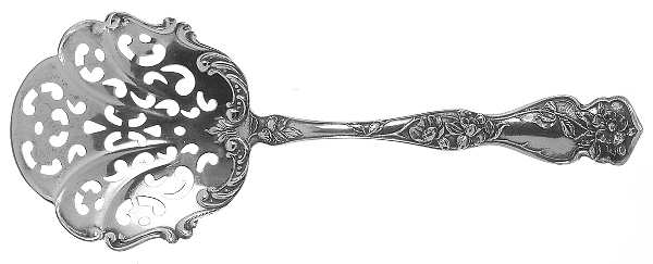 Cherry Blossom (Sterling, No Mono) Tomato Server, Solid Piece