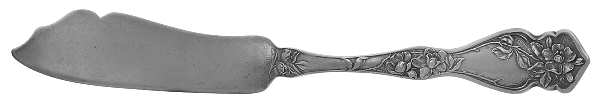 Cherry Blossom (Sterling, No Mono) Flat Handle Master Butter Knife