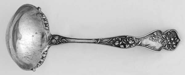 Cherry Blossom (Sterling, No Mono) Ladle-Cream/Solid Piece-Small