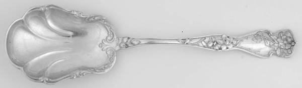 Cherry Blossom (Sterling, No Mono) Large Solid Berry/Casserole Spoon