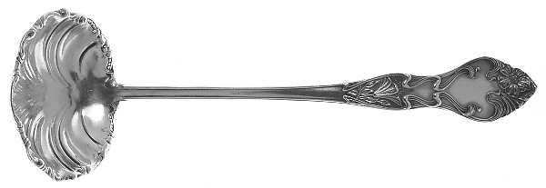 Azalia (Sterling) Ladle-Cream/Solid Piece-Small