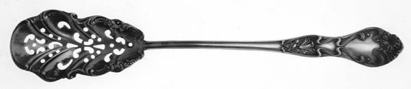 Azalia (Sterling) Pierced Bowl Short Handle Olive Spoon