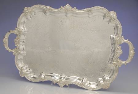 BIM14 (Silverplate, Hollowware) Large Silverplate Waiter Tray