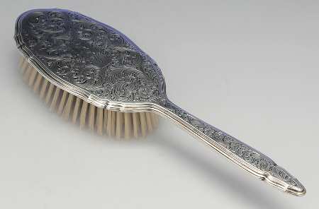 5600-Engraved (Sterling, Hollowware) Hair Brush