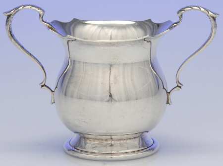 210 (Sterling, Hollowware) Mini Open Sugar Bowl by Baldwin & Miller