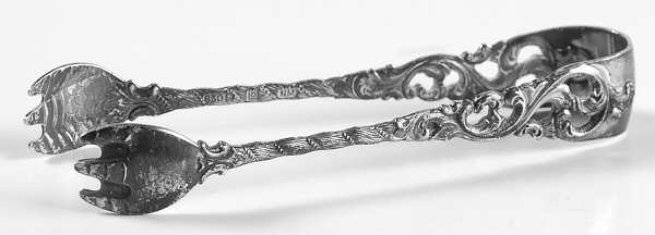 Dobbel Rokokko  Small Sugar Tongs
